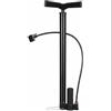 SZLIFE Pompa Bicicletta Manuale Portatile con Kit Accessori Manometro Preciso Valvole Multiple per Gonfiaggio Versatile Materiale Acciaio Inox Adatta per, Nero, Lungo Hp+Borsa