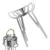 Generic Barbecue da campeggio, presina da campeggio, barbecue portatile, pieghevole | Struttura in acciaio inox per pentole da cucina, accessori per barbecue multifunzione rimovibile, utensili da cucina