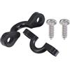 BESTOYARD Set di Fibbie a C per Corda da Ponte Kayak con Viti, Accessori Leggeri in Plastica e Acciaio Inossidabile, per Barche Rigide e Tende da Esterno