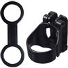 Ciieeo Fibbia per Boccaglio Snorkel Keeper in Silicone e ABS, Forma Ellittica, Nero, Doppio Cerchio e Chiusura Automatica, per Tubo Snorkel e Tubi di Ventilazione, Accessorio Sub