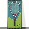 Generic Cornice da parete a forma di racchetta da tennis, da collezione, pratica decorazione da parete per gli amanti dello sport, Natale, compleanno, per tifosi del tennis (racchetta non inclusa) (80 x 39,9