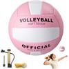 PLLYPE Pallavolo ufficiale taglia 5, pallavolo beach volley | Palla da pallavolo impermeabile con pompa, borsa a rete, per esterni e interni, per piscina, spiaggia, palestra, palestre