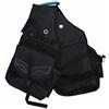 LOVIVER Sella per Equitazione Borsa da Sell Borsa Accessori Cavallo Tasca Compattta Tela Resistente con Attacchi Sicuri per Tenere l'Equipaggiamento in Ordine, Black