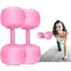 DEIRIS Set di manubri riempiti ad acqua, pesi regolabili 6 kg, in PVC, portatili, pieghevoli, per casa e palestra, fitness, allenamento, allenamento per mani e braccia