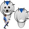 HIULLEN 2 reti per porta da calcio, 55 x 70 cm, borsa per porta da calcio, accessori da allenamento per migliorare la precisione di tiro, accessori per bambini e adulti (nero)