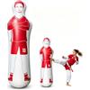 EQULIUS Manichino gonfiabile da portiere da calcio, 40 x 160 cm, con sacco da boxe, per allenamento di calcio, colore rosso