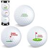 PEGRAUFC Confezione da 3 palline da golf Happy Birthday | Palline da golf personalizzate per compleanno, per papà, colleghi, amanti del golf, dimensioni standard
