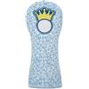 Fzaqwen Copritesta Golf Club Copertura Legno Protezione Mazza Rivestimento con Motivo Ricamo Corona Fodera Morbida Peluche Cotone AntiGraffio Adatto a Viaggio Pratica Rimessaggio, Style to 1