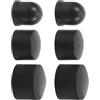 HORIALENCE Cuscinetti Pivot per Skateboard e Longboard, Set 1 in PU Nero | Tre Misure 12, 16 e 18mm, Bordi Lisci, per Guida Stabile in Commuting e Cruising