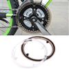 ReachMall Guardia corona guarnitura 42T, passo 9,7-10,7 cm, 4 fori, copertura nera con viti per protezione e pulizia della ruota della catena della bici