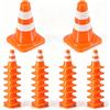 PEOVLVN 30 pignoni in miniatura per decorazioni, piccoli coni di marcatura | Mini cono traffico arancione, cono di avvertimento, cartelli stradali per modellismo, blocco stradale, educazione stradale