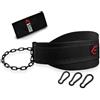CORE EDGE Cintura ponderata con catena in acciaio per trazioni e salti - Cintura resistente per palestra e calisthenics - CORE EDGE TITAN