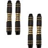 Ciieeo Barrel Freccette Elettroniche 16g, 4 Pezzi in Rame Nero | Impugnatura Facile, per Principianti e Professionisti, Accessori per Freccette Soft Dart, Ricambio Preciso