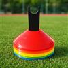 SZLIFE Cinesini per Allenamento Calcio Thickened in PE Multicolore 1 Pezzo, Cinesini per Allenamento Agilità Impilabili, Cinesini Segnaposto Impilabili, 22g Logo Dish 1pc