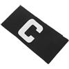 Cabilock Bracciale Capitano Calcio Regolabile Nero in Nylon per Adulti