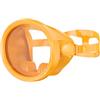 Baoblaze Maschera Subacquea Occhiali da Immersione Snorkeling Visiera Facciale Panoramica Vetro Temperato Silicone Antiperdita Struttura Unificata Cinturino , Arancione