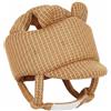 TISHITA Casco Bambini Infantile Imbottitura Spugna Rete Mesh Ventilata Materiale Lyocell Traspirante Struttura Morbida Adatto per Movimento Gioco Giornaliero, Caffè, Taglia Unica Regolabile
