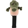 Toddmomy Coprimazza da Golf Animale, Copri Driver Golf, Peluche Lavorato a Maglia, Verde, a Forma di Coccodrillo, Protezione Mazze, per Uomo e Donna, Viaggio e Outdoor