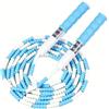 mmoonni Corda per saltare, Speed Rope regolabile con manici in TPR | 2,8 metri di lunghezza regolabile, antiscivolo e ideale per fitness, resistenza e salto alla corda, adatta per adulti