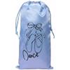 Hailong Ming Satin Sacchetto Borsa Porta Scarpe Balletto Sacca Organizzatrice in Raso Morbido con Chiusura a Coulisse Protezione Scarpe Leggera Adatta per, Blu, Satinato