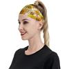 Anceky Fasce sportive per capelli con motivo girasole ad per donne e uomini, fasce larghe antiscivolo per capelli da donna, fasce elastiche antisudore, fasce per capelli per donne e uomini per esercizi di