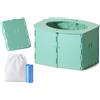 FANNITE Vasino pieghevole, toilette portatile per bambini, viaggi in auto, campeggio, uso interno ed esterno (verde)