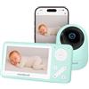 Miniland Digimonitor Anywhere Baby Monitor Dual con Telecamera Motorizzata | Monitor 4,2" e App Mobile | Visione Notturna, Registrazione SD, Comunicazione Bidirezionale