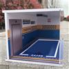 Vetrina Da Garage in Scala 1/18 per Oggetti Da Collezione con Luci, Espositore