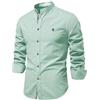 Btmpmcs Camicia da Uomo a Maniche Lunghe Lino Cotone Camicie Slim Fit Casual Classiche Formal Camicia da Lavoro Tinta Unita Elegante Basic Abito Primavera Autunno Estate Shirt Facile da Stirar