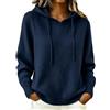 Generic Maglioni caldi per le donne con cappuccio morbido collo autunno inverno accogliente lavorato a maglia con cappuccio