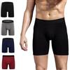 ZLYC Boxer da Uomo in Cotone a Gamba Lunga Confezione da 3/4