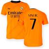 Real Madrid - Camiseta Segunda Equipación Temporada 24/25, Vini Jr., Adulto M, Replica con Licencia Oficial
