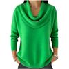 Generic HUIFUAO Maglioni con Collo ad Anello da Donna Eleganti Maglioni Eleganti Maglieria Autunno e Inverno Caldo Comodo Morbido Manica Lunga Pullover novità Festa Sera Uscire Camicette, Verde, M