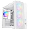 SAMA Case SAMA S50 Mid Tower ATX - 4 Ventole ARGB PWM, Mesh Frontale, Type-C 20Gbps, Bianco