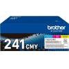 BROTHER ORIGINALE Brother Multipack ciano / magenta / giallo TN-241CMY ~4200 Pagine mod. TN-241CMY EAN 4977766812832