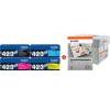 BROTHER ORIGINALE Brother Value Pack nero / ciano / magenta / giallo TN-423 MCVP + Prindo Universal Papier 2500 Blatt ~18500 Pagine mod. TN-423 MCVP + Prindo Universal Papier 2500 Blatt EAN 2200000051639
