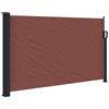 KGFHERENB Tenda laterale estensibile, marrone, 117 x 300 cm, protezione dagli sguardi indiscreti e dal vento, per balcone, terrazza e giardino, ombreggiatura laterale estensibile con rullo automatico