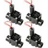 Suinga Set di 4 Elettrovalvola di Irrigazione Hunter PGV-100, 24V 1'', per sistema automatico, controllo con tutti i programmatori elettrici sul mercato