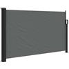 KGFHERENB Tenda laterale estensibile, antracite, 120 x 600 cm, doppia tenda avvolgibile come protezione da sguardi indiscreti e dal vento, per balcone, terrazza, giardino, veranda e interni