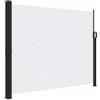 KGFHERENB Tenda laterale estensibile, bianca, 170 x 300 cm, protezione da sguardi indiscreti e antivento per balcone, terrazza, giardino, parete laterale estensibile, divisorio flessibile per interni