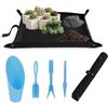 FEIQIAO Tappetino da giardino in pelle, portatile, per piante grasse, impermeabile, pieghevole, per il rinvaso, 60 cm x 30 cm