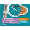 Purina One Sensitive con pollo e tonno cibo umido per gatti 24 x 85 g