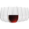Krosno - Bicchieri da Vino Rosso 670 ml - Set da 6 Pezzi - Collezione Harmony - Cristallo Senza Piombo - Design Elegante e Capienza Generosa