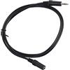 CAXUSD Cavo Prolunga Audio Stereo 3,5mm Maschio Femmina, 1m Nero | Conduttori in Rame e Pvc, Connettori Nichelati, per Smartphone e Tablet, Collegamento Esteso