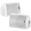 STUDIOFINIX Altoparlanti a parete 4 200W Bluetooth 5.1 Impermeabili, Wireless con sincronizzazione e telecomando IR, interno/esterno, garage e giardino (401BLE, Bianco, Coppia)