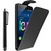 ebestStar - Cover Compatibile con Wiko Fever 4G Custodia Protezione Pelle PU Risvolto Verticale + Penna, Nero