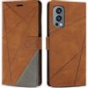 SONWO Cover per OnePlus Nord 2 5G Custodia, Flip Caso in PU Pelle Case Cover Premium Portafoglio Custodia per OnePlus Nord 2 5G, Supporto Stand, Slot per Schede, Marrone