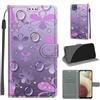 KENHONER Custodia per Samsung Galaxy A12, fiore | Portafoglio Pelle PU, Magnetica, Resistente Agli Urti, Scomparto Carte Credito, Pieghevole, Flip Libro, Motivo