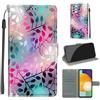 KENHONER Custodia per Samsung Galaxy A33 5G, foglia | Portafoglio Pelle PU, Magnetica, Resistente Agli Urti, Scomparto Carte Credito, Pieghevole, Flip Libro, Motivo