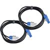 Pronomic Power Twist 10 Cavo di Alimentazione 10m, Per casse attive e fari | Per collegare in cascata da un dispositivo al successivo, Spina compatibile PowerCon ? Spina compatibile PowerCon, 5 mm²